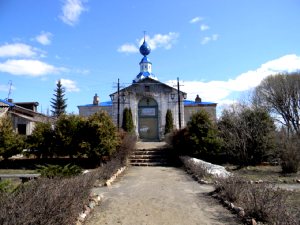 Увеличить - храм Успения Пресвятой Богородицы в посёлке Пестяки